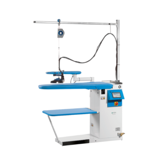 Industrial Ironing board with Heated Table and Foot-operated Vacuum